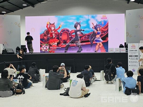 우마무스메 1주년 행사 부스 전경 /게임와이 촬영