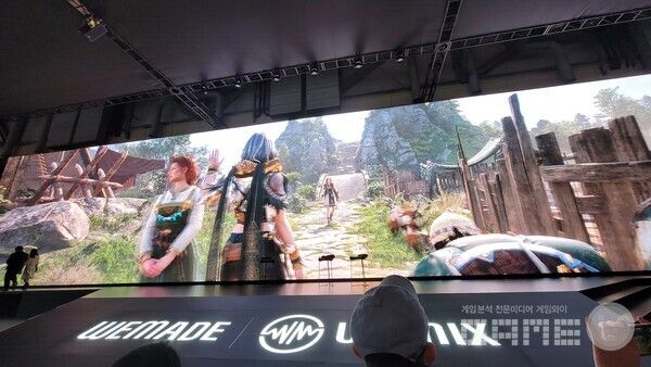 2022년 지스타 현장에서 공개된 레전드 오브 이미르 영상 /게임와이 촬영