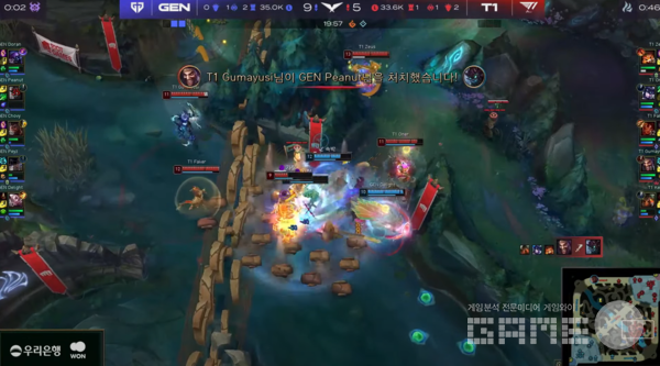 T1이 용 앞에서 큰 승리를 거두며 이득을 얻어냈다&nbsp;/ 출처 LCK 공식 유튜브