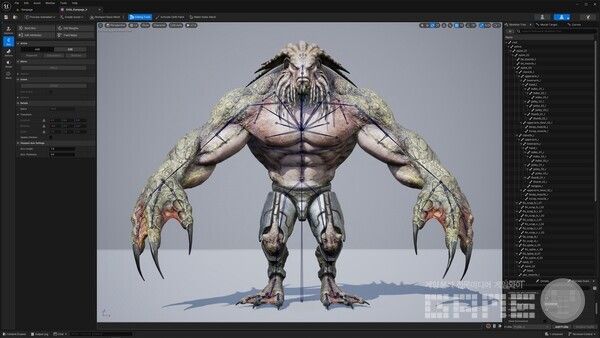 스켈레탈 에디터의 예시 / 에픽게임즈 제공&nbsp;