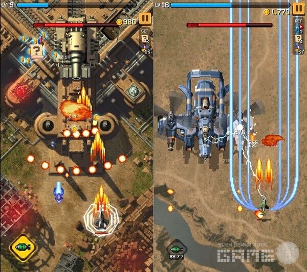 ‘스트라이커즈1945 RE’ 게임 플레이 /컴투스