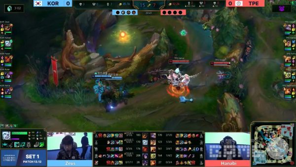 이 한타에서 대승을 거두며 골드차를 크게 벌렸다&nbsp;/ 출처 KeSPA 공식 유튜브