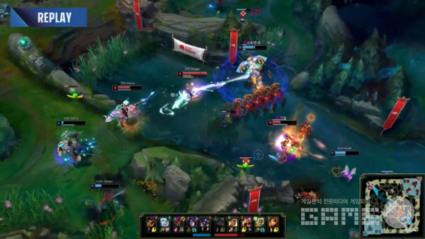 대만도 강하게 반격했지만 룰러의 카이사가 매번 좋은 모습을 보여줬다 / 출처 KeSPA 공식 유튜브