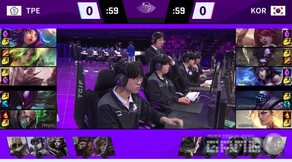 항저우 아시안게임 '리그 오브 레전드' 대만 결승전 /스포TV