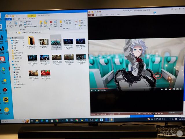 이른바 작업간에 사용했던 참고자료를 공개하기도 했다 / 게임와이 촬영