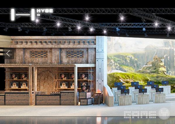 지스타 2024 하이브IM 부스(좌측)&nbsp;