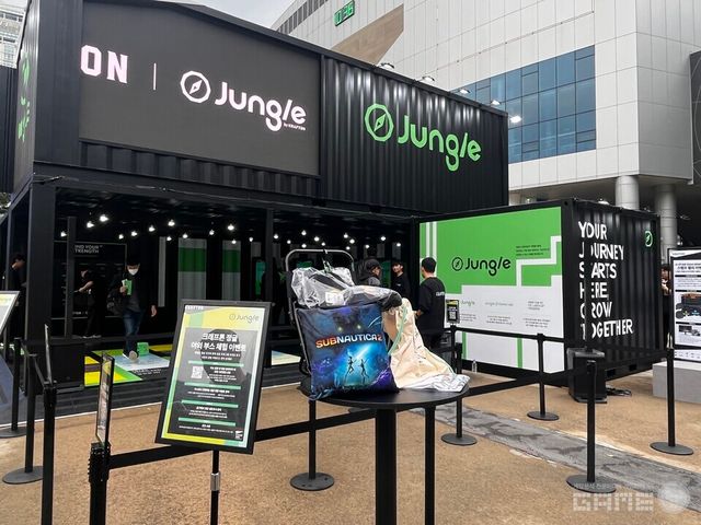 크래프톤 정글 부스 전경 이미지 / 게임와이 촬영