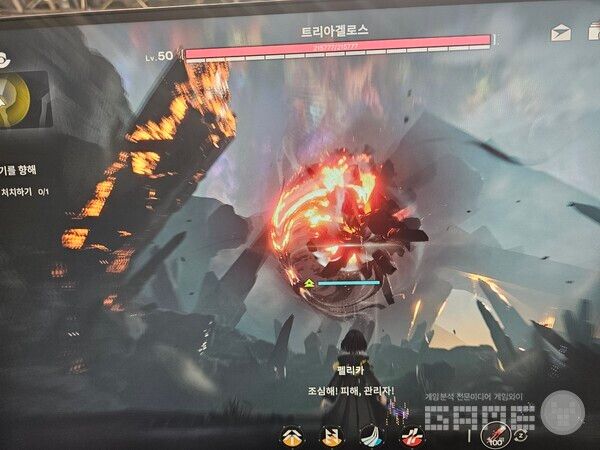 그리프라인 '명일방주: 엔드필드' 부스 /게임와이 촬영