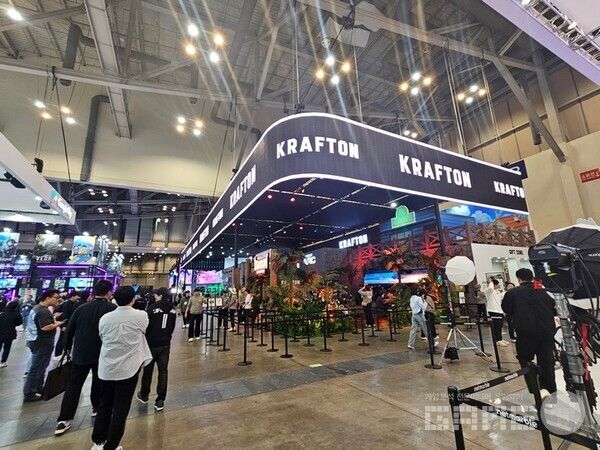 크래프톤 지스타 부스 / 게임와이 촬영