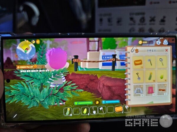 익숙한 UI를 지녔다. 지스타 딩컴 모바일 /게임와이 촬영