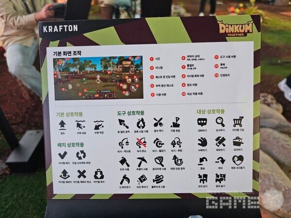 이렇게 다양한 조작이 가능하다. 지스타 딩컴 모바일 /게임와이 촬영