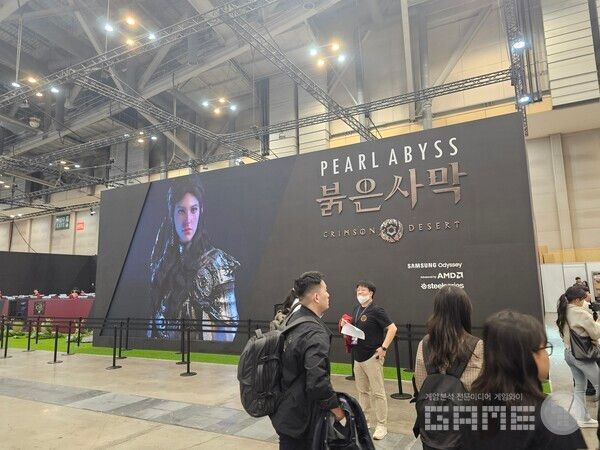 펄어비스 부스 /게임와이 촬영