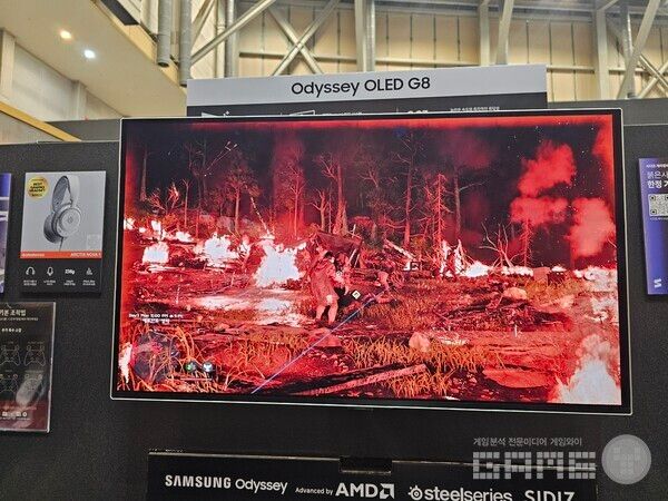 불타는 공간에서 중간 보스 및 졸개들과 싸우게 된다. 붉은사막 /게임와이 촬영