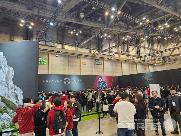 펄어비스 부스 /게임와이 촬영