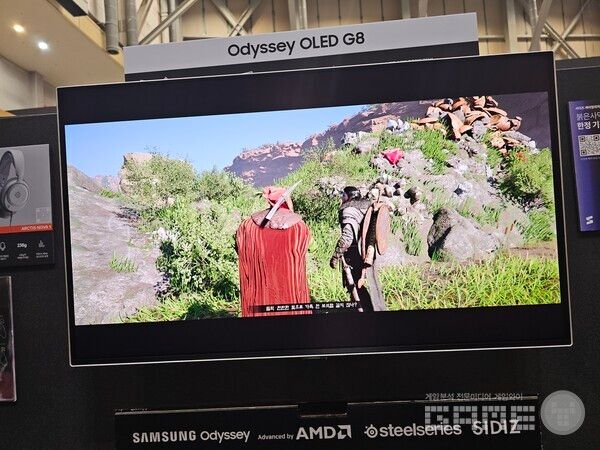 저 산(?)이 보스가 된다. 지스타 붉은사막 보스전 /게임와이 촬영