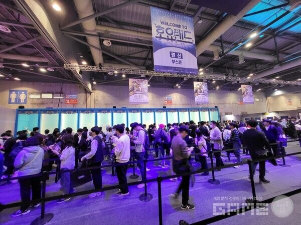 부스 대기가 가장 길었던 게임은 모두가 예상한 원신 / 게임와이 촬영