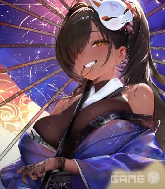 기모노 의상의 나가 라스트 걸후드 /레벨인피니트