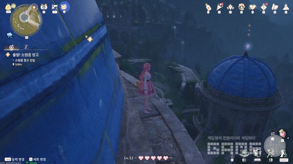 ▲국회 의사당(?)을 돌다 보면 다른 곳에 상상의 별이 보인다.&nbsp;인피니티 니키 /게임와이 촬영