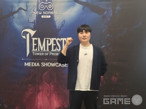 이용자 가치보존 BM으로 성공할 수 있다는 것을 꼭 보여주고 싶다고 말한 박장수 대표 / 게임와이 촬영&nbsp;