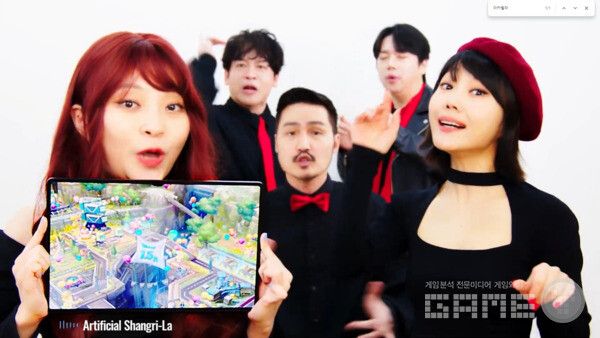 니케 1.5주년 방송에서 관심을 받은 아카펠라 그룹 /시프트업