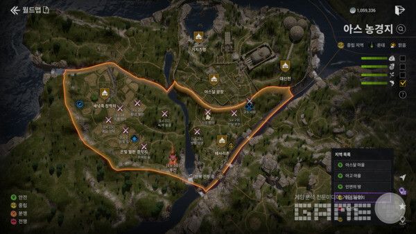 22레벨 아스 농경지에서 자동사냥을 돌렸다. 아스달 연대기 /게임와이 촬영