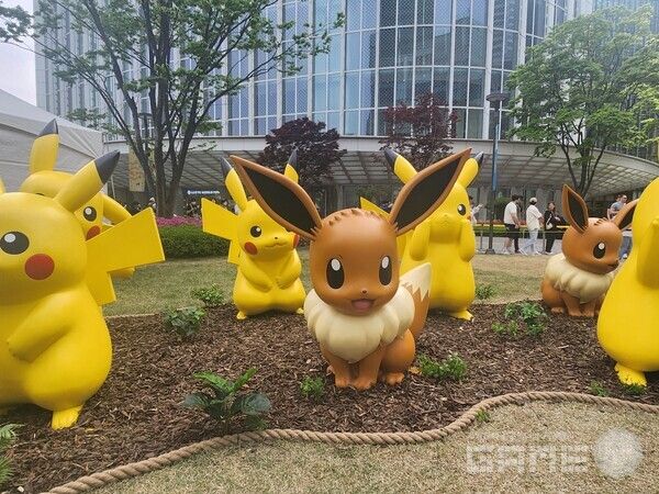 이브이와 피카츄를 한곳에서 / 게임와이 촬영