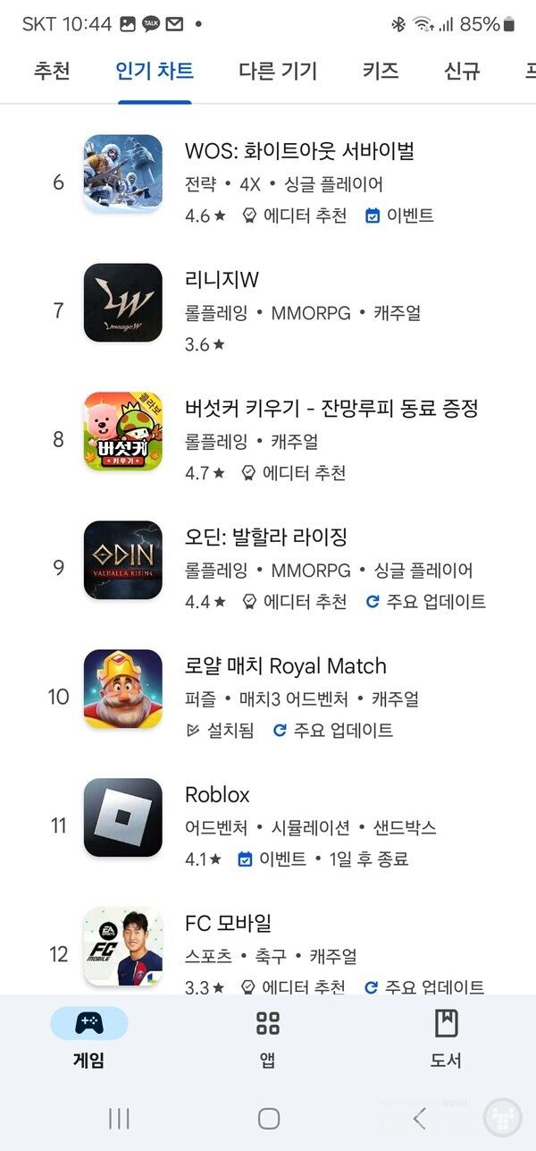 14일자 구글 매출 순위