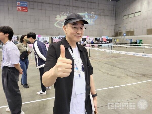 김용하 PD는 '블루 아카이브'를 사랑하는 선생님들에게 다시금 감사 인사를 전했다&nbsp;/ 게임와이 촬영