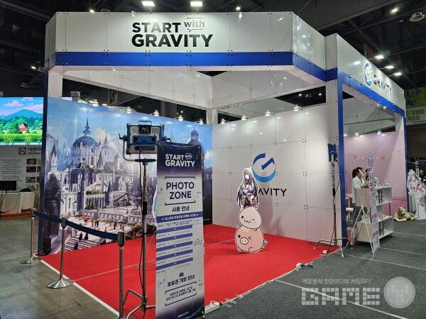 플레이엑스포 그라비티 부스 /게임와이 촬영