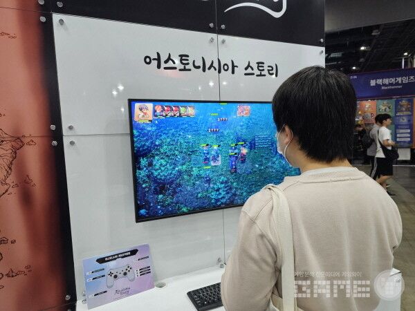 어스토니시아 스토리도 대원미디어에서 시연 가능하다. .플레이엑스포 /게임와이 촬영
