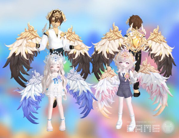 모르페우스(골드),&nbsp;판타소스(핑크),&nbsp;이켈로스(블루). 테일즈 런너 /스마일게이트