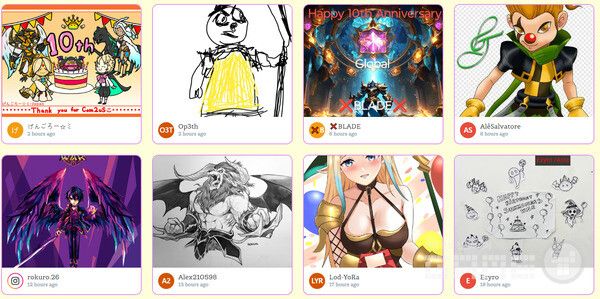 팬아트 공모전 갤러리 /컴투스