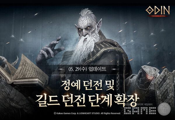 '오딘 발할라 라이징' 길드 던전 및 정예 던전 단계 확장 /카카오게임즈