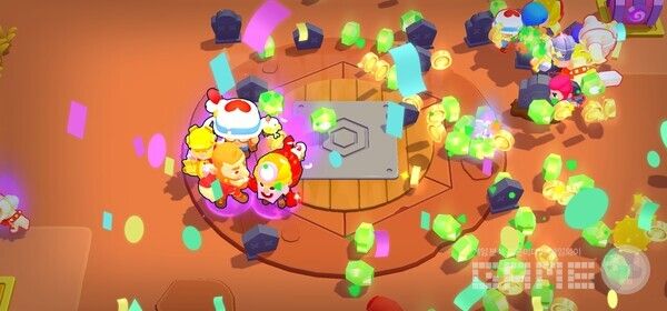 보석이 터지는 광산 주변. 스쿼드 버스터즈 아처 퀸 /게임와이 촬영