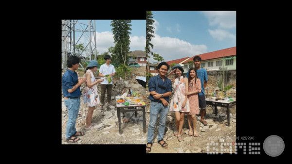 서머너즈 길드원이 도와줘서 신혼집을 짖고 있다는 내용의 영상