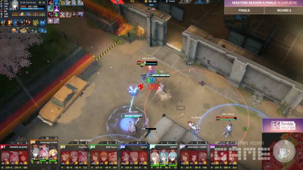 패나 선수가 영르진 선수의 헤이즈를 잘라내며 3라운드가 끝이 났다&nbsp;/ 출처 이터널 리턴 공식 유튜브