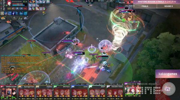 미래엔세종은 순간적인 화력 포커싱으로 마이를 잡아내며 1위를 차지했다&nbsp;/ 출처 이터널 리턴 공식 유튜브