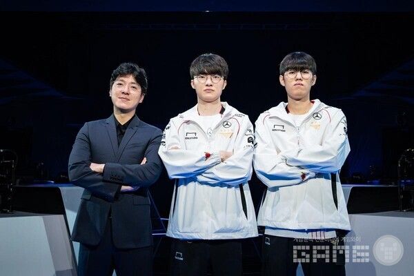 &nbsp;LCK 대표팀 미디어데이에 참가한 T1 /LCK