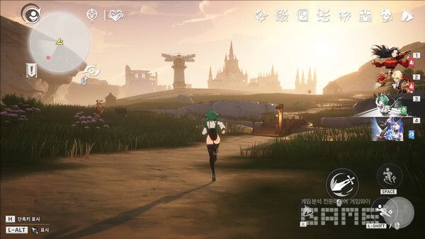 게임 내 월드에서 시간의 흐름도 느낄 수 있고 로딩없는 심리스 월드를 제공한다 / 블랙스톰 제공