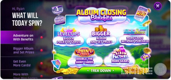 로토매니아의 앨범 클로징 배니핏(Album Closing Benefits) 우산형 이벤트 /앱매직(appmagic.rocks)