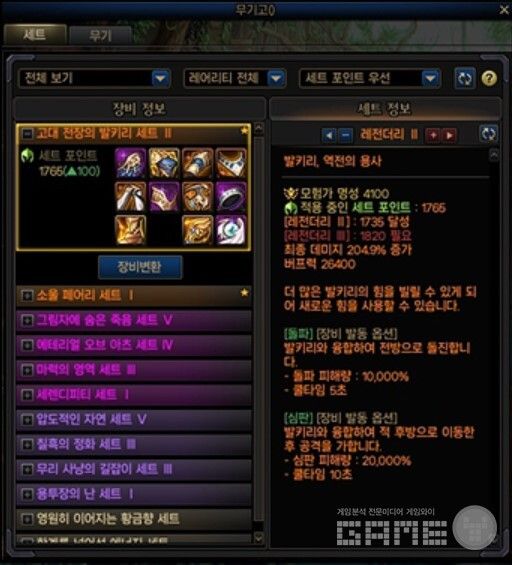 세트 포인트 시스템 / 넥슨