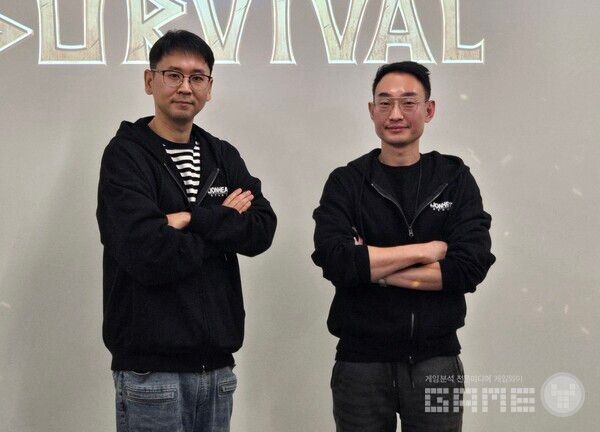 (왼쪽부터) 라이온하트스튜디오 고영준 PD, 박용혁 퍼블리싱 팀장 / 게임와이 촬영