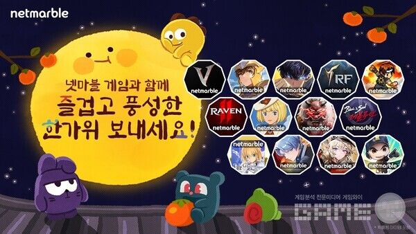 넷마블, 게임 13종에서 풍성한 추석 명절 이벤트 연다