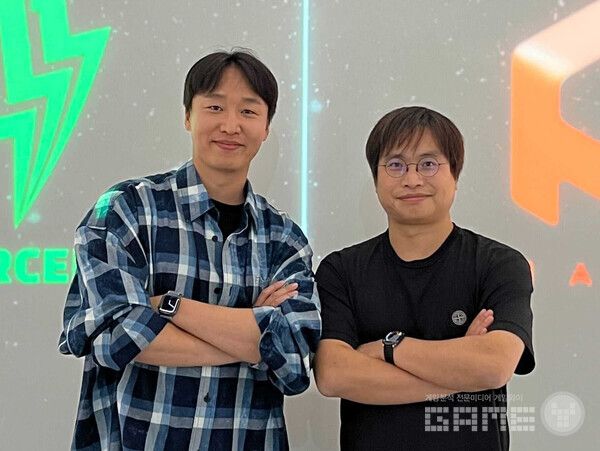 111퍼센트 김강안 대표(좌)와 하비 스테판 왕 대표(우)