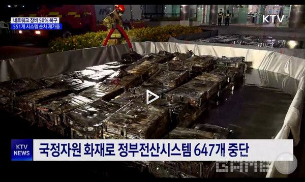 국정자원, 551개 시스템 순차적 재가동 /KTV