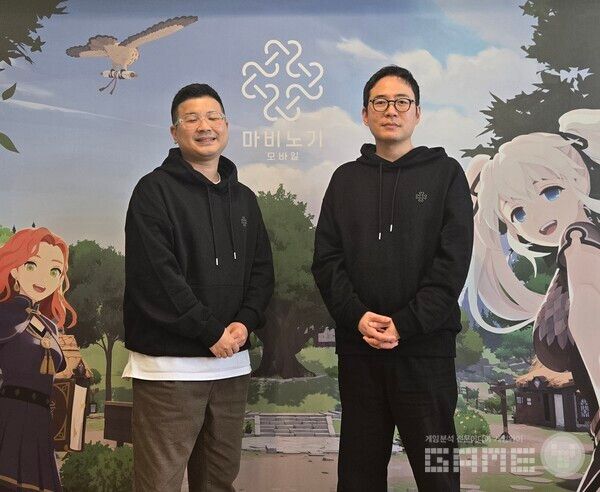 마비노기 모바일 공동 인터뷰 현장 / 게임와이 촬영