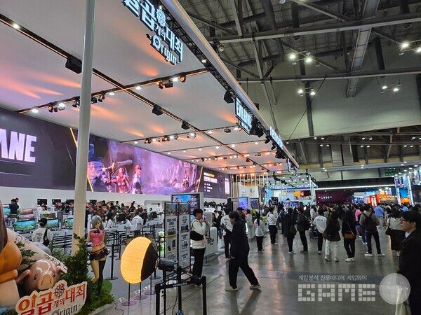 지스타 2025 넷마블 부스 전경 / 게임와이 촬영