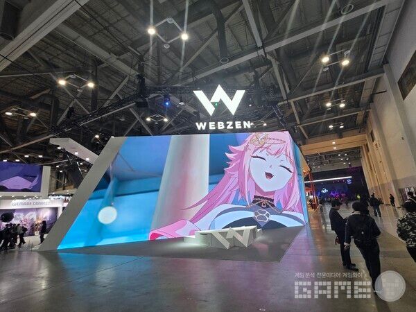 웹젠 부스 /게임와이 촬영