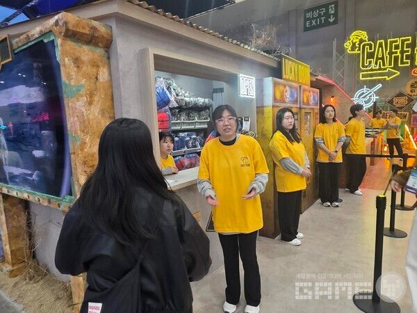 크래프톤 부스 /게임와이 촬영