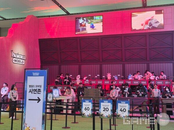 크래프톤 부스 /게임와이 촬영